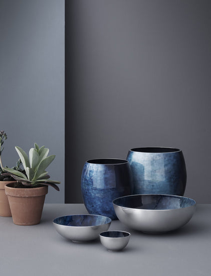 Stelton Stockholm Vase S Horizon Vase décoratif Vase à fleurs Aluminium émail Stelton Stockholm Vase S Horizon Vase décoratif Vase à fleurs Aluminium émail