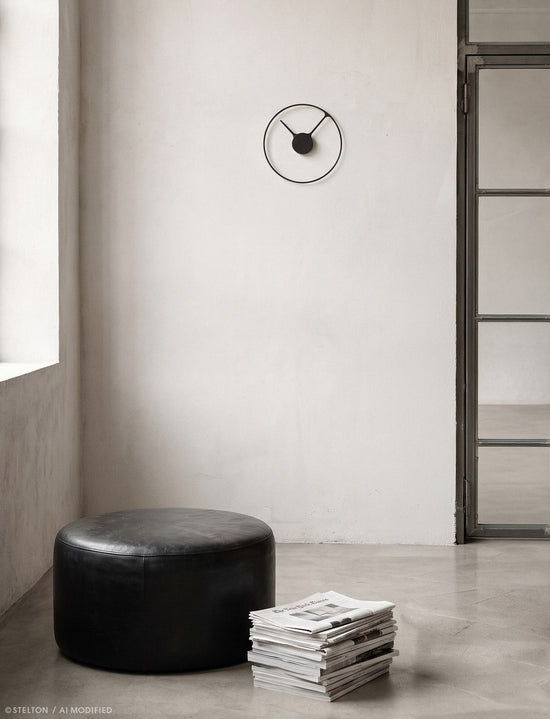 Stelton 851 Stelton Time Wall Clock Ø 30Cm Black 2 Lifestyle AI Modified
