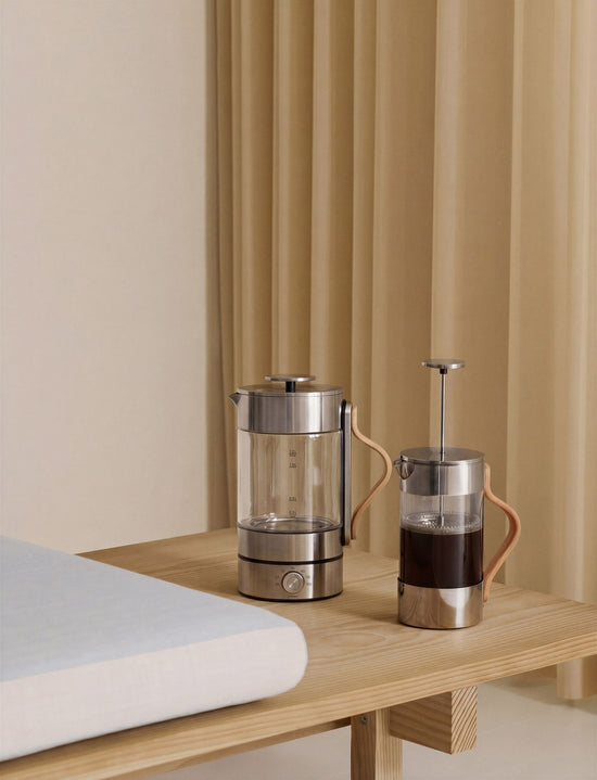 X 240 1 X 239 10 Stelton Emma Electric Kettle (EU) 1.2 L. French Press Clearsteel AI Assisted